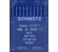 Schmetz Industrienähmaschinennadeln: B-27 Overlocker (Packung mit 10 Stück), Größe: 80/12 (Einzelpackung) - Kaufen Sie 2 und erhalten Sie 3. Gratis! + Nadeleinfädler