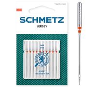 SCHMETZ Nähmaschinennadeln | 10 Jersey-Nadeln | 130/705 H SUK | Nadeldicke 70/10 | auf allen gängigen Haushaltsnähmaschinen einsetzbar | geeignet für das Verarbeiten von Jersey, Strick- und Wirkwaren