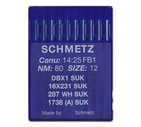 Schmetz Jersey Rundkolbennadel Stärke 80/ System DBX1/1738(A) SUK/ 10 Nadeln