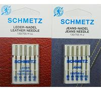 SCHMETZ Nadelsortiment Leder & Jeans 10 Nähmaschinen Nadeln System 130/705