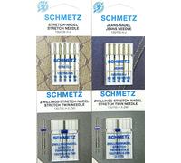 SCHMETZ Nadelsortiment Stretch/Stretch Twin/Jeans/System 130/705 H 12 Nadeln
