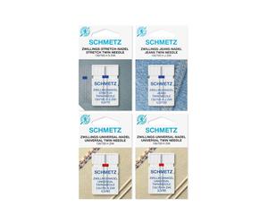 Schmetz Nadelsortiment Stretch Twin/ Jeans Twin/ Universal Twin/ System 130/705H/ 4 Nadeln