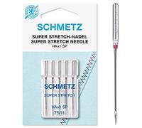 Schmetz Nähmaschinen-Nadeln, 89 Größen, 3 Stück + 1 Nadeleinfädler HAX1SP 75/11 Single Packet