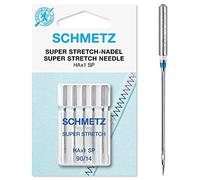 Schmetz Nähmaschinen-Nadeln, 89 Größen, 3 Stück + 1 Nadeleinfädler , Single Packet, HAX1SP 90/14