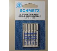 SCHMETZ | 5 Nähmaschinennadeln | Rundkolben | 287 WH/1738 | Nadeldicke 90/14 | Hinweis: Überprüfen Sie das empfohlene Nadelsystem in der Bedienungsanleitung