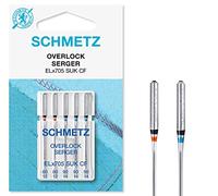 SCHMETZ Nähmaschinennadeln | 5 Overlocknadeln | ELX705 SUK | Nadelstärke 80/12 (x2) und 90/14 (x3)