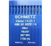 Schmetz Nähmaschinennadeln - CANU 14:25 1, DB x 1, 16 x 231, 287 WH - für industrielle Nähmaschinen, 90/14