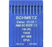 Schmetz Nähmaschinennadeln CANU 20:05 1, 134R, SY 1955, DPx5, Größe 80/12