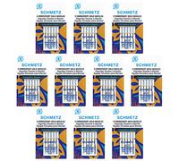 Schmetz Nähmaschinennadeln, goldfarben, Größe 75/11, Box mit 10 Karten, 50 Stück