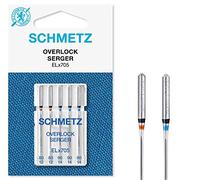 SCHMETZ Nähmaschinennadeln I 5 Overlock-Nadeln | Nadelsysteme ELx705 und SY 2022 | Nadeldicke 2x 80/12 und 3x 90/14