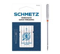 SCHMETZ Nähmaschinennadel 705 HDK | 5 Öhrschlitz-Nadeln | Nadeldicke: 90/14 | geeignet für alle gängige Haushalts-Nähmaschinen