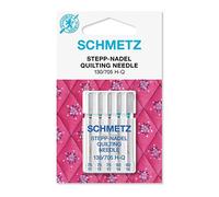 SCHMETZ | 5 Nähmaschinennadeln | Stepp (Quilting) | 130/705 H-Q | Nadeldicke 75/11-90/14 | auf jeder gängigen Haushaltsnähmaschine einsetzbar