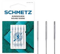 SCHMETZ Nähmaschinennadeln I 287 WH und DBx1 | 5 Rundkolbennadeln für die Systeme 287 WH, DBx1, 1738 und SY 2270 | Nadeldicke 2X 70/10 2X 80/12 1x 90/14