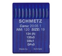 Schmetz Rundkolbennadel Stärke 120/ System 134R/ 10 Nadeln