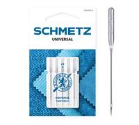 SCHMETZ Nähmaschinennadeln: 5 Universal-Nadeln, Nadeldicke 65/9, 130/705 H, auf jeder gängigen Haushaltsnähmaschine einsetzbar