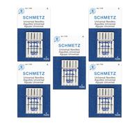 SCHMETZ Universal-Nähmaschinennadeln, Größe 80/12, 5 Nadelkarten, 5 Stück