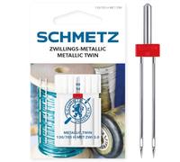 SCHMETZ Nähmaschinennadel Zwillings-Metallic-Nadel 3,0/90 | 130 MET ZWI für Haushaltsnähmaschinen