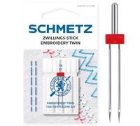 Schmetz Embroidery Zwillingsnadel Stärke 75/ 3,0/ System 130H-E/ 1 Nadel