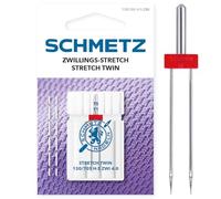 SCHMETZ | Zwillings-Stretch | 4.0/75 | 1 Nähmaschinennadel | 130/705 H-S ZWI 4.0 | für nahezu alle gängigen Haushaltsnähmaschinen mit Zickzack-Funktion