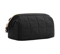 Schminktasche - Seidenbaumwolle 23x15x11.5cm | Hängende Kulturtasche Damen | Tragbare Kosmetiktasche | Reiseorganizer Für Männer Erwachsene Freunde, Black, verwijzen naar de beschrijving, Unisex