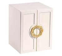 Schmuck-Aufbewahrungsbox - Leder-Organizer für Ringe und Ohrringe mit großer Schublade, leichter Luxus-Schmuckkoffer für Frauen - elegante Schmuckschatulle