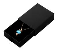 Schmuck Box Schmuckkasten Schmuckschatulle Schmuck Organizers Schmuckaufbewahrung Schmuckbox Schachtel Schwarz Geschenkbox für Armbänder Armreife,7X9X3cm