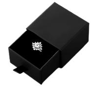 Schmuck Box Schmuckkasten Schmuckschatulle Schmuck Organizers Schmuckaufbewahrung Schmuckbox Schachtel Schwarz Geschenkbox für Armbänder Armreife,5X5X3.5cm
