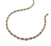 Schmuck Krone 2,8mm Kordelkette Halskette Collier 14Kt 585 Gold WeiÃŸgold Gelbgold bicolor 45cm