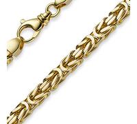 Schmuck Krone 7mm Armband Armkette Königskette aus 585 Gold Gelbgold 22cm massiv