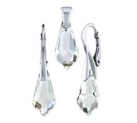 Schmuck-Set klarer Tropfen Jessie 925 Sterling Silber mit Swarovski® Crystals