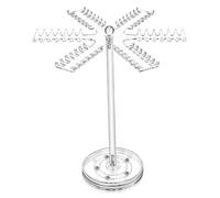 Schmuck-Ständer - Display für Halskettenhalter, Anhänger Halter | Acryl Armband Organisator, 360 Grad drehbare Schmucktürme, Schmuckanhänger für Kette Anhänger Ohrringe Uhr, 10,6x12,8x5in