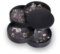 Schmuckaufbewahrung Schmuckkästchen Damen Mädchen 4 Ebenen Drehbar