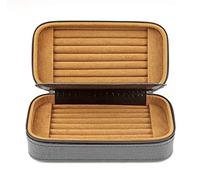 Schmuckaufbewahrung Schmuckkästchen Leder Reise Tragbare Große Kapazität Ring Box Samt Innen Doppelschicht Schmuck Organizer Box Für Frau. Schmuckkoffer Schmuckkästen ( Blue : Bronze , Size : 9.5x18.5