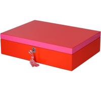 Schmuckaufbewahrungsbox MDF Rot/Pink - Flach & Modern von GIFTCOMPANY - rot/pink