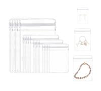 Schmuckbeutel, 80 Stück Pvc Kleine TüTen, Kleine Säckchen, Aufbewahrungsbeutel, Transparente Beutel, ReißVerschluss Tasche für Schmucksäckchen Verpackung, Ohrring Ring Halskette