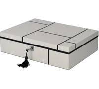 Schmuckbox MDF GIFTCOMPANY Tang M Streifen Weiß/Schwarz - weiß/schwarz