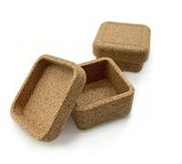 Schmuckdose aus Kork | Kork-Schmuckkästchen | Schmuckschatuelle aus Kork | Aufbewahrung für Ringe, Ohrringe und Ketten aus nachhaltigem Kork | verschließbar mit Deckel