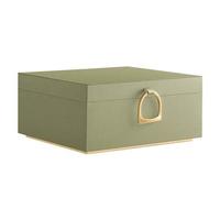 Schmuckkästchen 2 Ebenen, Schmuckkasten mit Griff, flexibles Schmucktablett, Schmuckbox, Schmuckaufbewahrung, schwebender Effekt, 20,5 x 24 x 11 cm, G