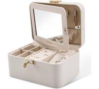Schmuckkästchen Groß mit Spiegel und Schloss Wasserdichte Schmuckbox