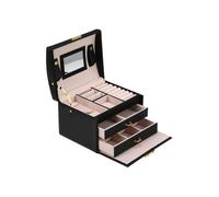 Schmuckkästchen - PAI - Abschließbar - 3 Ebenen - 2 Schubladen - Integrierter Spiegel