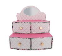 Schmuckkasten AMOR "Schmuckaufbewahrung, Geschenk", rosa, weiß, Aufbewahrungsboxen, KinderB:15cm H:8cm T:12cm, Metall, Pappe, Schmuckkasten, B:15cm H:8cm T:12cm (27944969-0) rosa, weiß