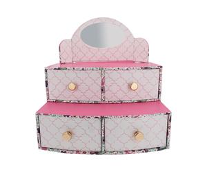 Schmuckkasten AMOR "Schmuckaufbewahrung, Geschenk", rosa, weiß, Aufbewahrungsboxen, KinderB:15cm H:8cm T:12cm, Metall, Pappe, Schmuckkasten, B:15cm H:8cm T:12cm (27944969-0) rosa, weiß