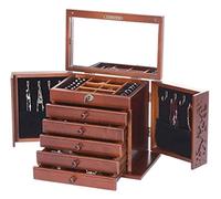 Schmuckkasten Schmuckbox Schmuckschatulle Aus Holz Mit Schloss Im Chinesischen Stil Schmuckschatullen Armband Halskette Ohrringe Ring Aufbewahrungsbox Schmuckaufbewahrung Schmuckkästchen Schmuckschatu