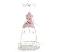 Schmuckpuppe, Schmuck Display Lady Modell Kleid Schuhe Mit Hohen Absätzen Ohrring Halskette Ring Schmuckständer Display Prinzessin Kleid Halskette Schmuckständer Halter Für Frauen (Eisengestell)