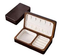 Schmuckschatulle - Schmuckkasten | Organizer aus Holz - Sammlerkasten von Armbändern, Ringen, Ohrringen und Halsketten mit mehreren Steckplätzen, perfekt für Schminktisch und Geschenke.