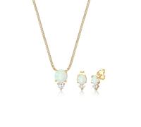 ELLI Damen Schmuckset 'Opal' gold, Größe 45, 4123196 Gold 45