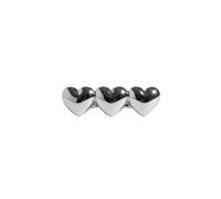 Schmuckset FILIPPA FIRENZE "Amore", silberfarben, Schmuck_Sets, Damen, Edelstahl, Schmuckset, mit glänzenden Herzen (24396910-0) silberfarben