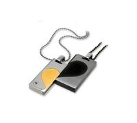 Schmuckset FIRETTI "Multipack Schmuck Geschenk Halskette Liebe Herz Partnerschaft", rosa (edelstahlfarben, roségoldfarben, schwarz, weiß), Schmuck_Sets, Damen, Edelstahl, Schmuckset, mit Kristallstein