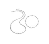 Schmuckset FIRETTI "Multipack Schmuck Geschenk Silber 925 Halskette Armkette Figarokette" Gr. 50, silber (silberfarben), Schmuck_Sets, Damen, 50, Silber 925 (Sterlingsilber), Schmuckset (51421435-50)