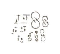 Schmuckset URBAN CLASSICS "Urban Classics Damen Stud Earrings 10-Pack", silber, Schmuck_Sets, Damen, onesize, unifarben, Schmuckset (32051902-0)